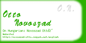 otto novoszad business card